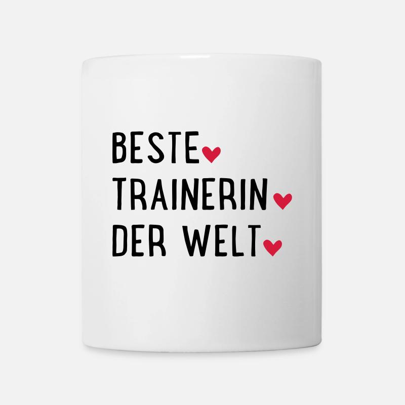 beste trainerin - Tasse - Weiß
