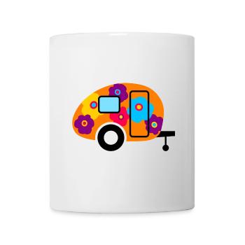 Caravan Caravan Flowers Flowers Flower Power colorful - Mug - white - Front