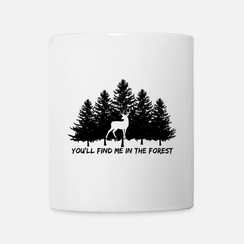 Deer, You will find me in the forest - Mug - white