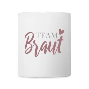 Team Bride with Heart - Mug - white - Front