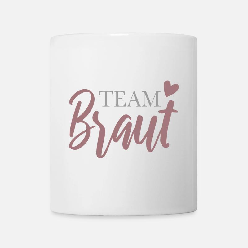 L’équipe mariée avec coeur - Mug blanc - blanc