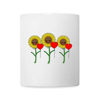 Congratulations birthday gift flower - Mug - white - Front
