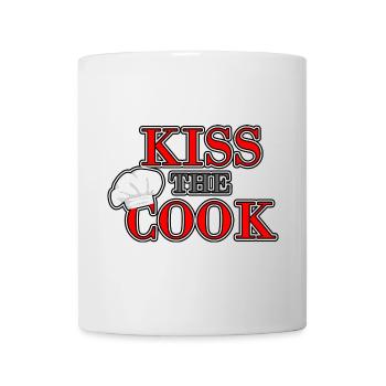 Kiss the Cook - Mug - white - Front
