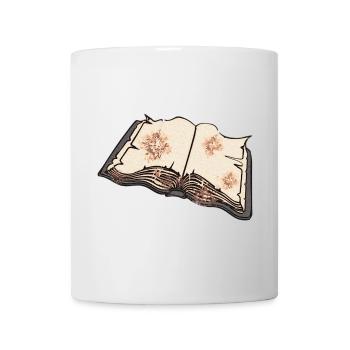 Open an old book, read - Mug - white - Front