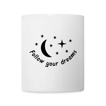 Suivez vos rêves (Lune, Étoiles) - Mug blanc - blanc - Devant