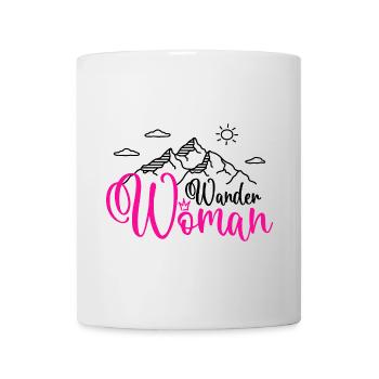 Wander Woman Wanderwoman Wandern Berge - Tasse - Weiß - Vorne