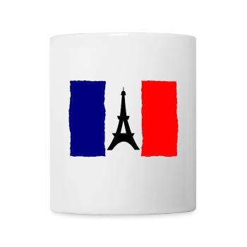 FOOTBALL. SPORT. FRANCE. CHAMPION. BLEU BLANC ROUG - Mug blanc - blanc - Devant