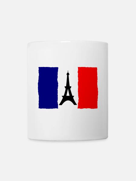 FOOTBALL. SPORT. FRANCE. CHAMPION. BLEU BLANC ROUG - Mug blanc - blanc