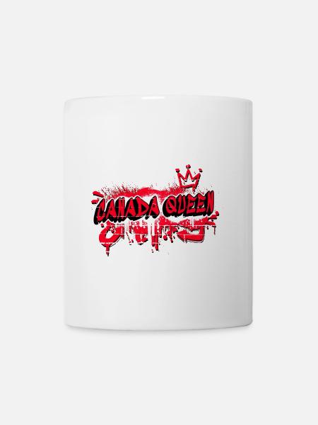 Kanada Queen Flaggen Graffiti Design - Mug - white