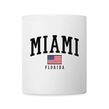 Miami Flag Distressed Typography Florida - Mug - white - Front