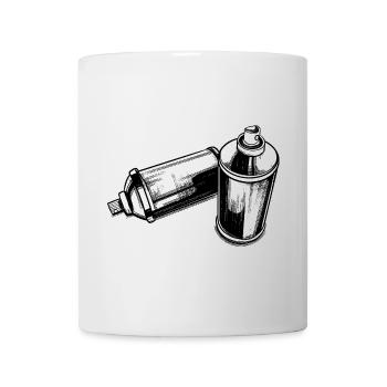 Spraycans | Graphitti | Spray can | Sprayer | Day - Mug - white - Front