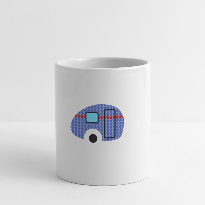 Caravan Knitting Pattern Caravan Camping Winter Mug