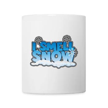Je sens l’odeur de la neige - Mug blanc - blanc - Devant