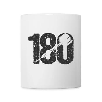 DART DARTS 180 ONEHUNDREDANDEIGHTY DARTSPIELER - Tasse - Weiß - Vorne