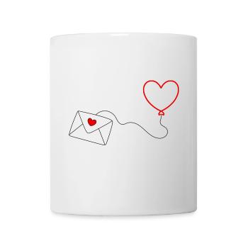 Saint-Valentin, Saint-Valentin, Saint-Valentin - Mug blanc - blanc - Devant