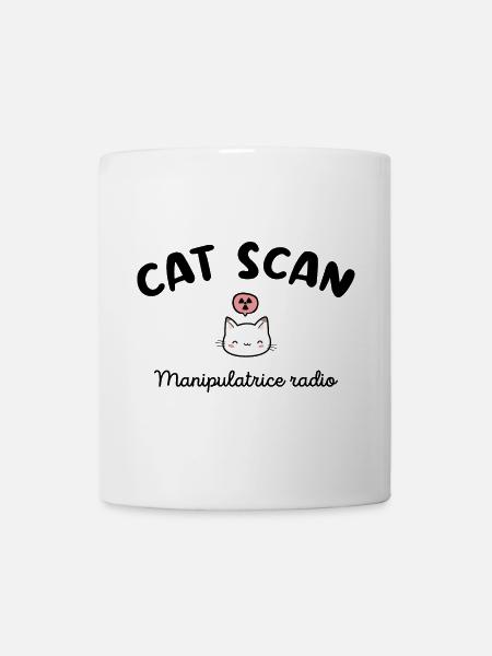 CAT SCAN Manipulatrice radio Chat Radiologie - Mug blanc - blanc