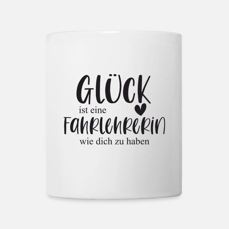 Fahrlehrerin Geschenk Führerschein Bedanken - Tasse - Weiß