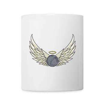 Boulekugel Flügel Bouler und Petanque Spieler - Tasse - Weiß - Vorne