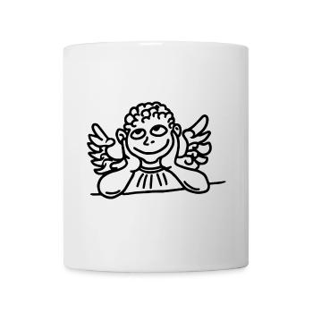 Für alle Engel auf Erden, verträumt und entzückend - Tasse - Weiß - Vorne