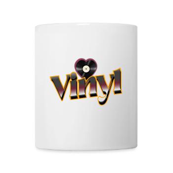 Vinyl Liebe - Tasse - Weiß - Vorne