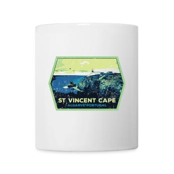 Algarve Portugal, Cap St Vincent, plage été soleil - Mug blanc - blanc - Devant