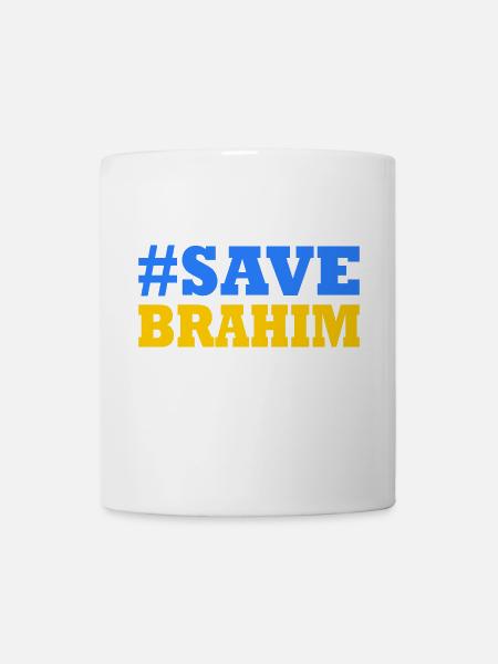 Save brahim - Tasse - Weiß