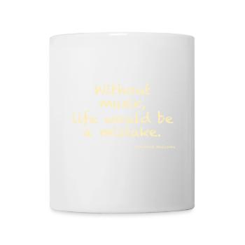 Without music, life would ba a mistake - Nietzsche - Tasse - Weiß - Vorne