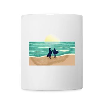 Summer Sunset Surfer - Tasse - Weiß - Vorne