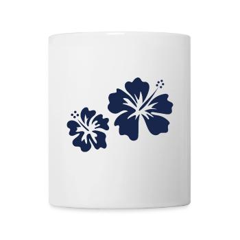 Blauer Hibiskus - Tasse - Weiß - Vorne