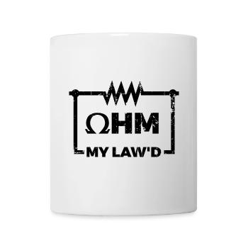 Blague sur la loi d’Ohm - Mug blanc - blanc - Devant