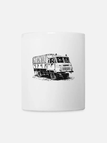 Robur LO LD MTW mit Blaulicht - Tasse - Weiß