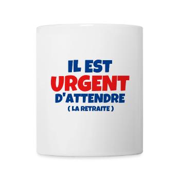 retraite, retraité, retraitée - Mug blanc - blanc - Devant