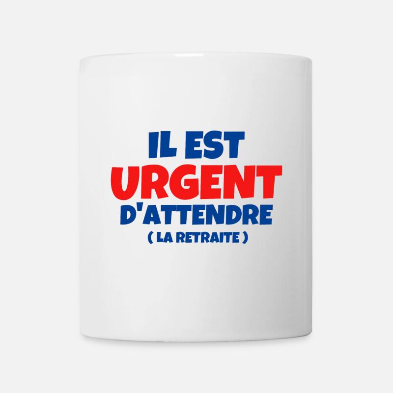 retraite, retraité, retraitée - Mug blanc - blanc