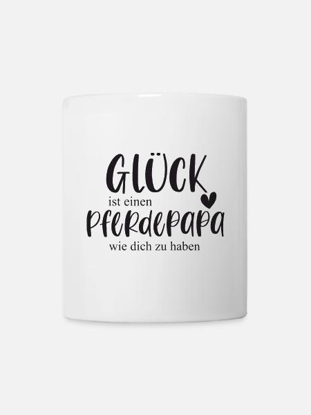 Pferde Pferdepapa Reiten Pferdeliebe Geschenk - Tasse - Weiß