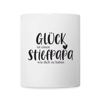 Stiefpapa Papa Bonuspapa Familie Geschenk Danke - Tasse - Weiß - Vorne