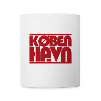 Copenhagen Denmark Typography Design Description - Mug - white - Front