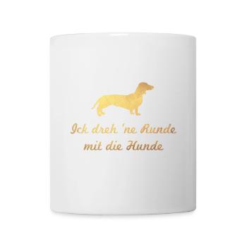 cool Quote Hunde Gold Hundeliebe Hund Fan Besitzer - Tasse - Weiß - Vorne