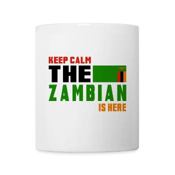 Design de drapeaux de la Zambie Keep - Mug blanc - blanc - Devant