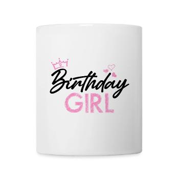 Pink Crown Girl Power - Mug - white - Front