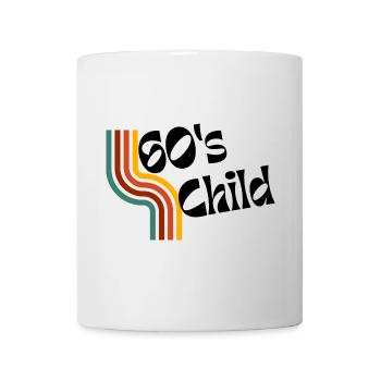 60s child - Retro Birthday - Tasse - Weiß - Vorne