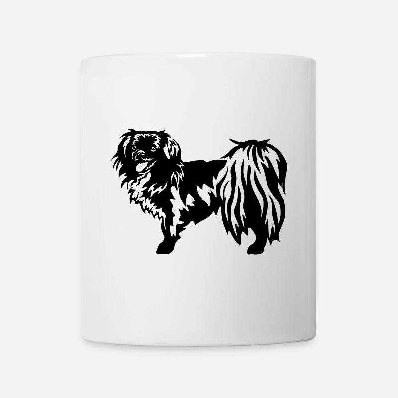 Tibet Spaniel - Tasse - Weiß