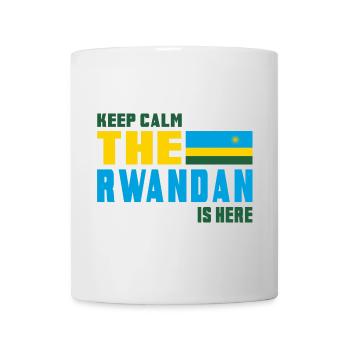 Keep Calm Ruanda Flaggen Design - Tasse - Weiß - Vorne