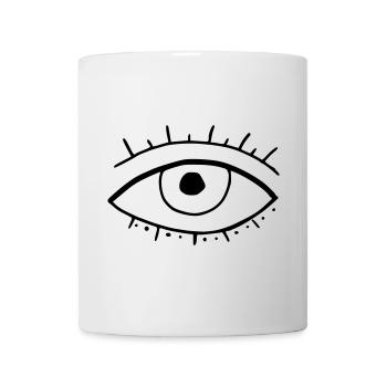 Oeil - Mug blanc - blanc - Devant