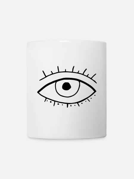 Auge - Tasse - Weiß
