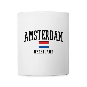Amsterdam Netherlands Flag Art - Mug - white - Front