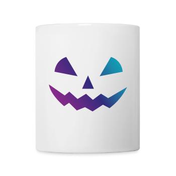 Halloween Kürbis Design Gesicht Verkleidungen - Tasse - Weiß - Vorne