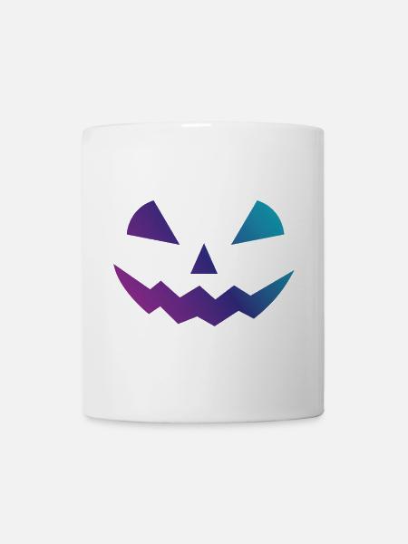 Halloween Pumpkin Design Face Disguises - Mug - white
