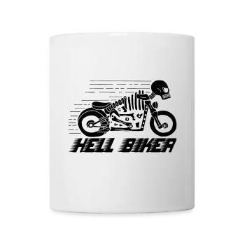 Motorcycle black skeleton - Mug - white - Front