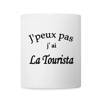 j'peux pas j'ai la tourista - Mug blanc - blanc - Devant