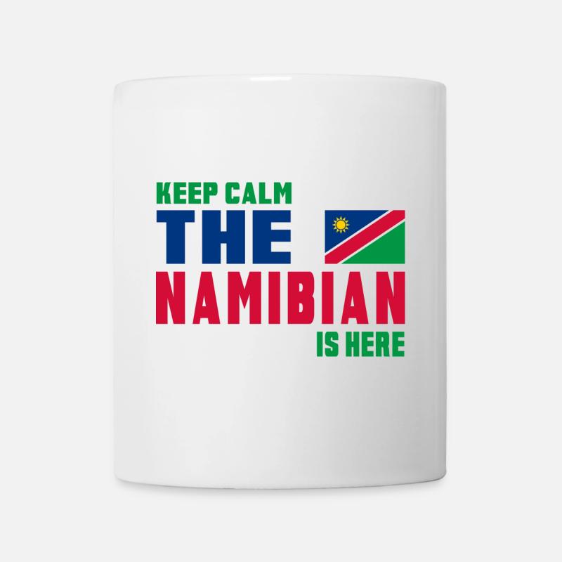 Keep Calm Namibia Flaggen Design - Tasse - Weiß